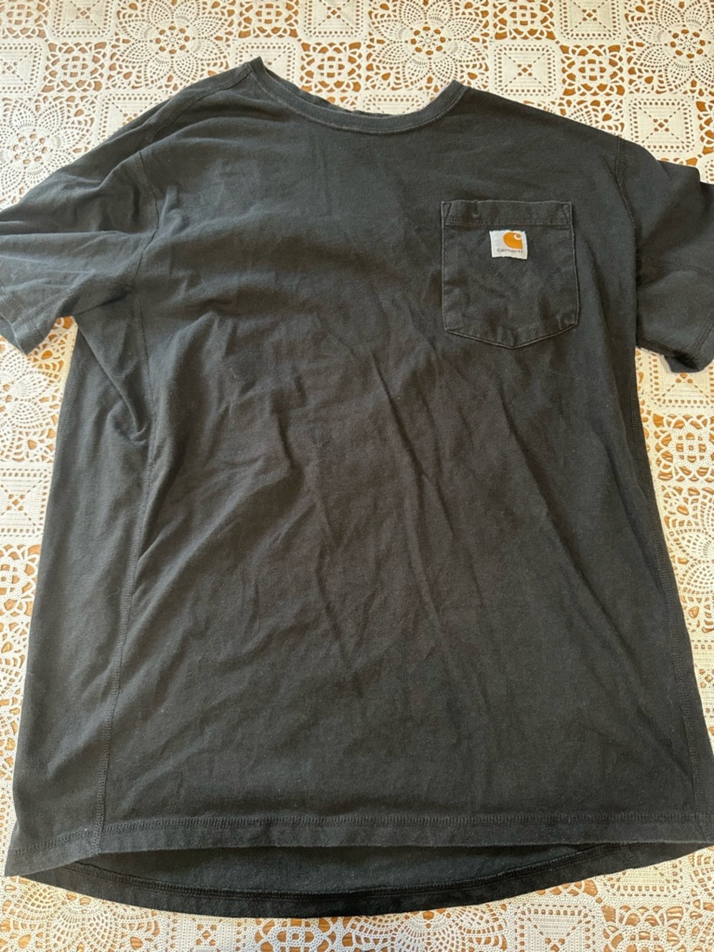 Carhartt Force Mens Medium Pocket T Shirt Black Relaxed Fit Workwear Performance
